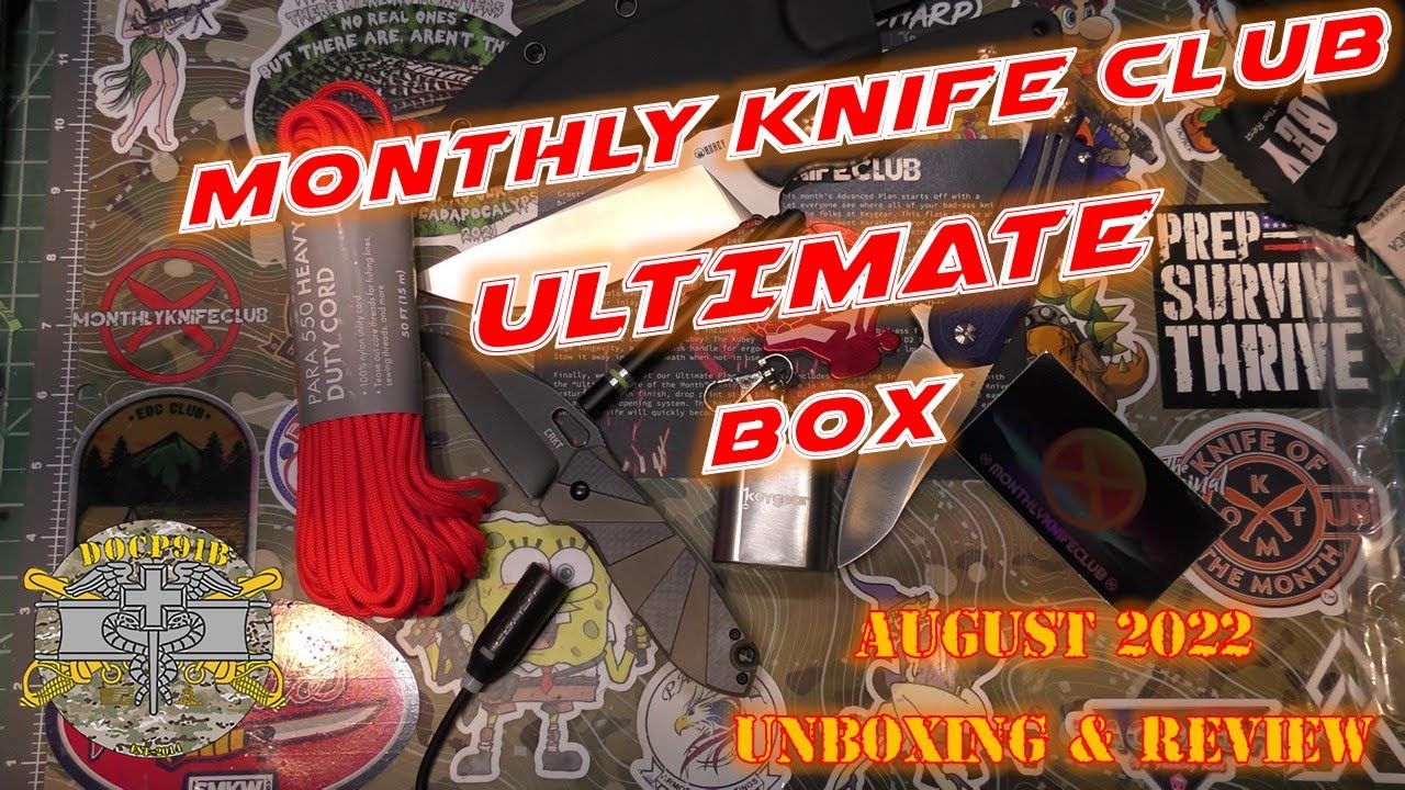 Monthly Knife Club Name Brand ULTIMATE Box!!! August 2022 Unboxing