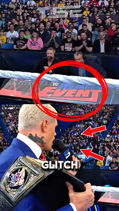Did You Notice That Huge Glitch On SmackDown?! 😨 #wwe