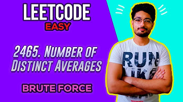 2465. Number of Distinct Averages | LEETCODE EASY