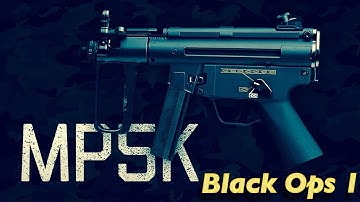 COD Black Ops 1 MP5K On Firing Range Gameplay