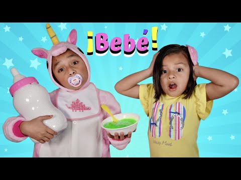 NICOLE PRETENDE SER UN BEBÉ | Las Leoncitas Kids