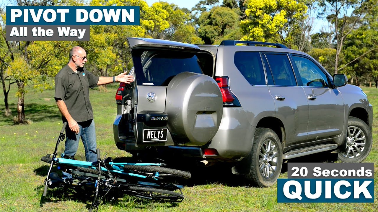 Piviting Rear Bike Rack FULL BIKE RACK PIVOT for Easy Cargo Access—Just 20 Seconds! - YouTube