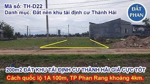 Lô đất 200m2 (8x25m) khu tái định cư xã Thành Hải giá 7xx triệu