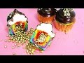 Rainbow Surprise Cupcakes - 2 WAYS! Rainbow Hi-Hat cupcakes & Rainbow Shamrock cupcakes
