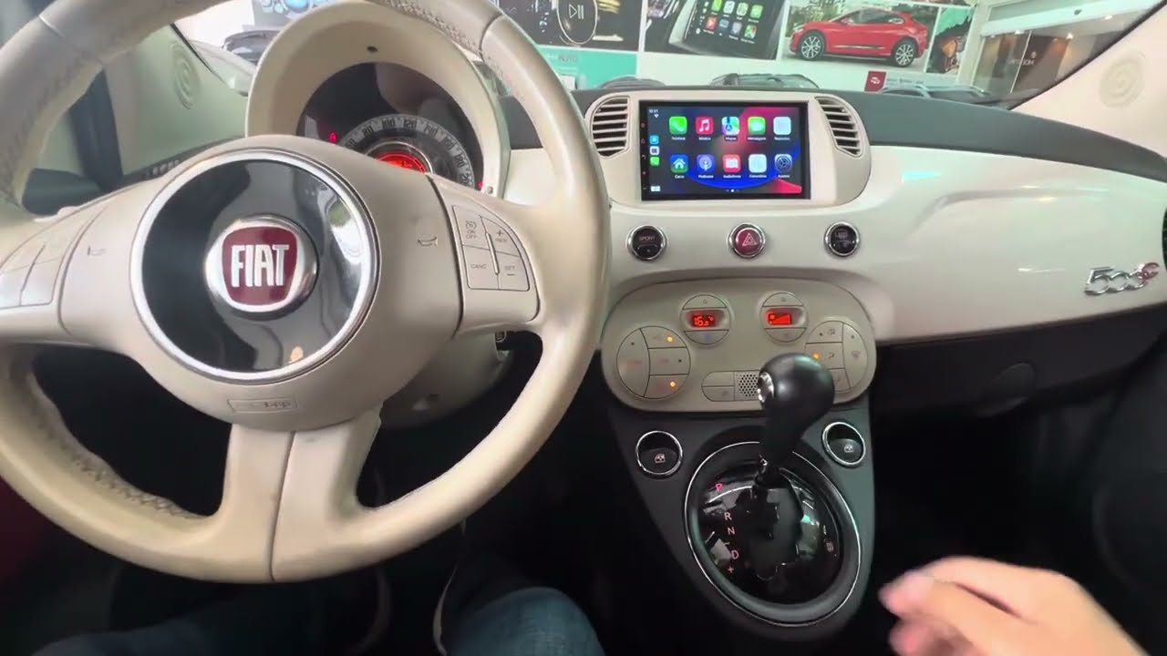 Fiat500 - Central Multimidia 7" com CarPlay e Android Auto - ArtsomAuto