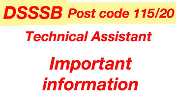 Post code 115/20 /Technical Assistant (Computer)