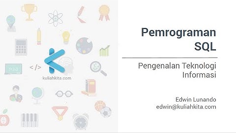 Pemrograman SQL -  Operasi Join