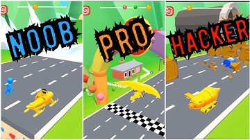 PART15 NOOB, PRO, HACKER.Shape shifting 2023 Gameplay very cool and gnarly hyper casual game #games