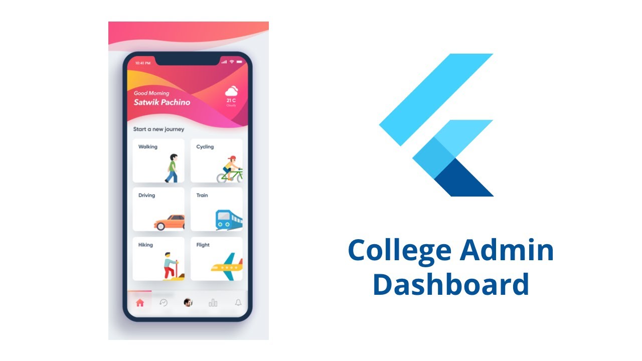 Flutter College Admin Dashboard App | Flutter College App - Flutter 2 Android, iOS & Web App Course