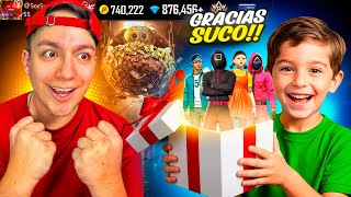 Thumbnail for CHETANDO LA CUENTA DE 1 SUSCRIPTOR CON EL JUEGO DEL CALAMAR en FREE FIRE😱