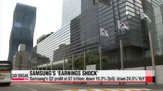 Samsung's estimated profit for Q2 at $7 billion; far below market expectations