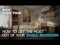 Small Bedroom Storage Solutions  - IKEA Home Tour