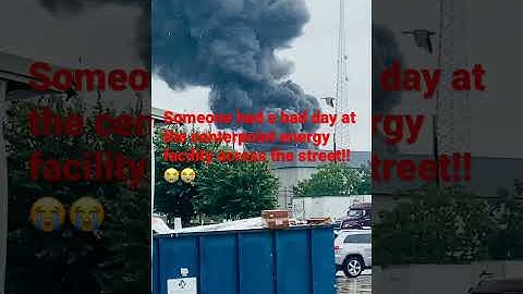 Centerpoint Energy Transformer up in flames 🔥