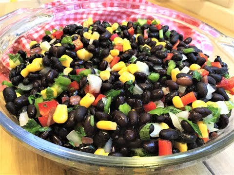 MEXICAN 'BLACK BEAN SALAD' RECIPE l Easy, delicious and nutritious