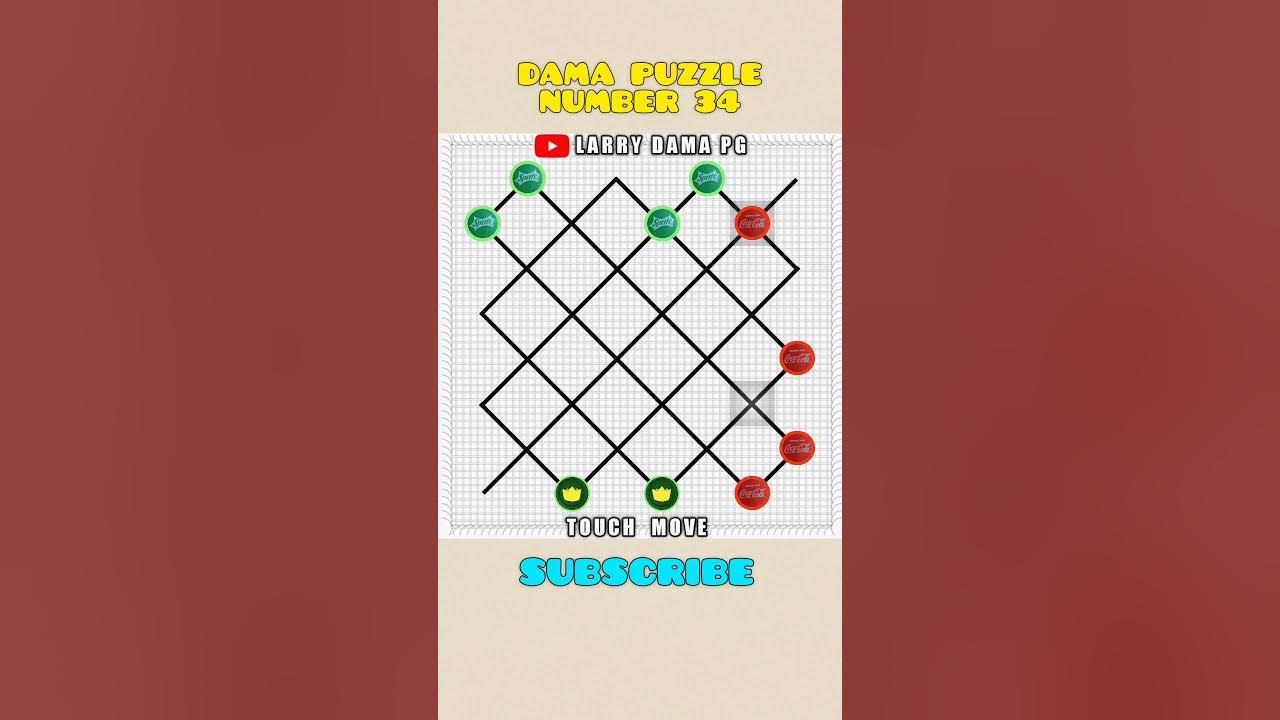 DAMA TRICKS PUZZLE #003- CHECKERS Tricks Best Moves How to win on