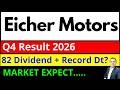 Eicher Motors q4 result 2026 I Eicher Motors Share dividend i Eicher Motors share news I EICHERMOT