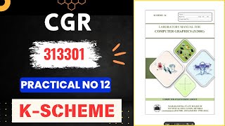COMPUTER GRAPHICS #12 | solved manual | manual answer | k scheme msbte | CGR | 3rd semester 313001