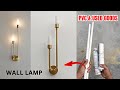 How to make wall lamp from pvc