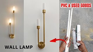 How To Make Wall Lamp From Pvc