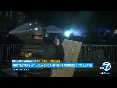 UCLA encampment cleared: A close-up look of law enforcement response from the ground