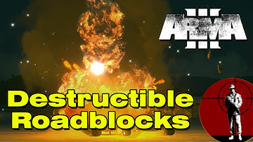 Arma 3 Destroy H-Barriers & roadblocks tutorial