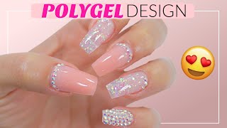 BEAUTIFUL Polygel Nails Tutorial! + Jiasheng Polygel and Subay EFile Review