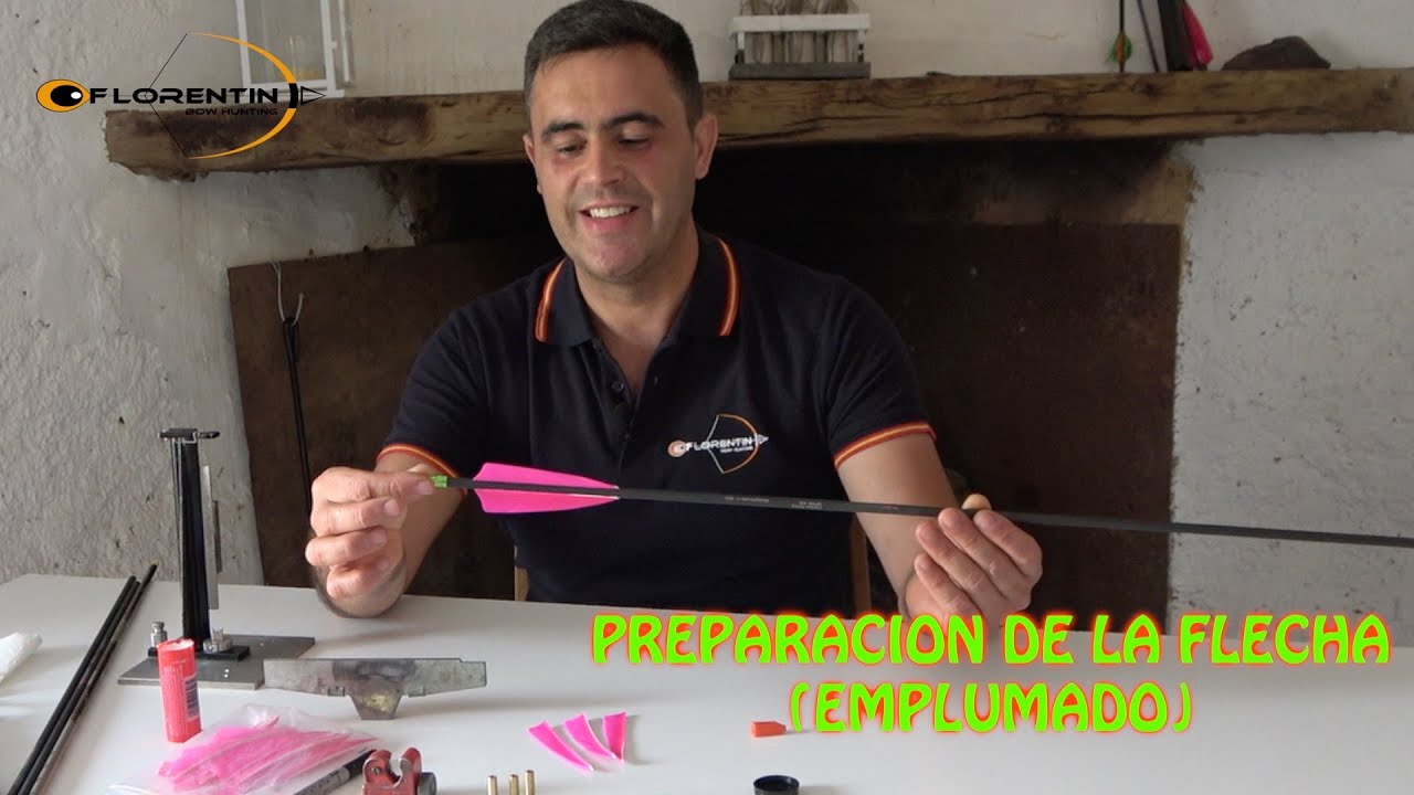 PREPARACION DE LA FLECHA (Emplumado)  TIRO CON ARCO