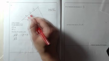 Edexcel GCSE Paper 1 June 2014 Question 24 - Vectors