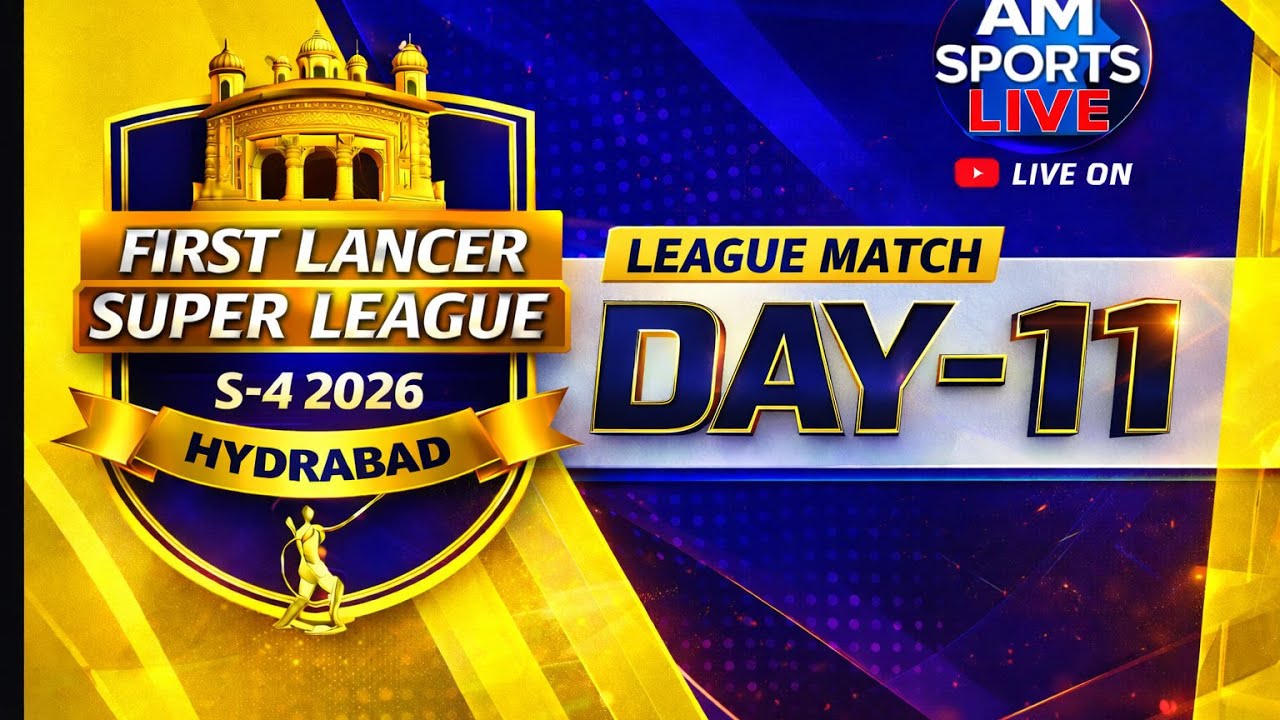 🛑: LIVE NOW 🛑:🏆 LEAGUE MATCH DAY 11:  FIRST LANCER SUPER LEAGUE S-4 || HAYDRABAD