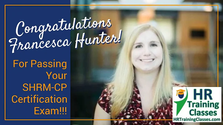 Congratulations Francesca Hunter!
