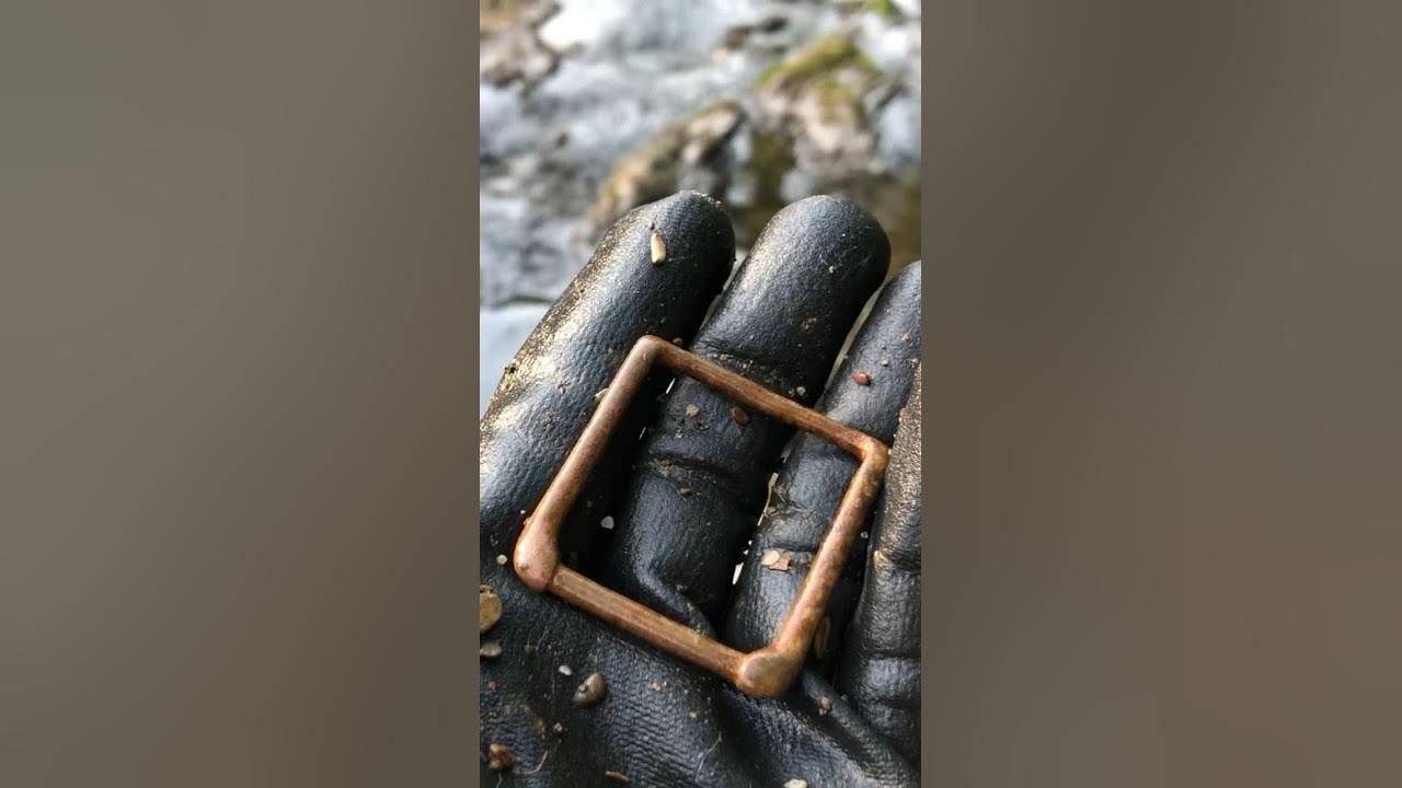 Big Brass BUCKLE Found Metal Detecting a Small CREEK in Upstate New