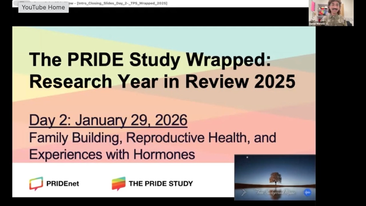 The PRIDE Study Wrapped  2025: Family Building, Reproductive Health, and Experiences with Hormones