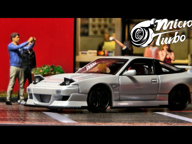 Micro Turbo × Spirit 玲 カスタムカー 黒　M030 新品 Micro Turbo 1/64 日産 玲 180SX Spirit “MIYABI” Piano