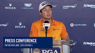 Viktor Hovland Round 4 Press Conference | 2023 PGA Championship