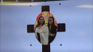 Sublimation101 Mahogany Cross with Blank Tile Insert