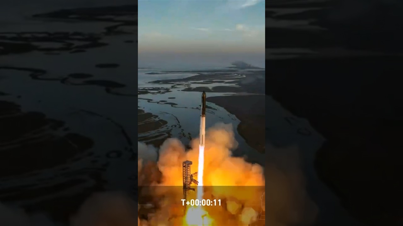 LIFTOFF! Starship Launches From Starbase, TX