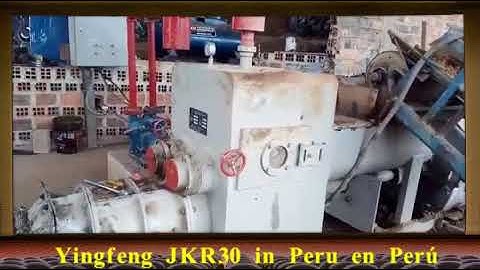 JKR30 Vacuum clay brick making machine in Peru South America