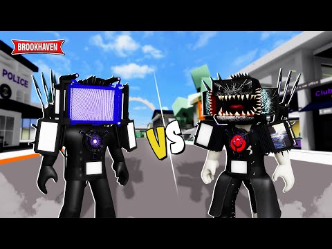 Aku Membuat Zombie Titan Tv Man Vs Titan Tv Man Di Brookhaven WId - Roblox