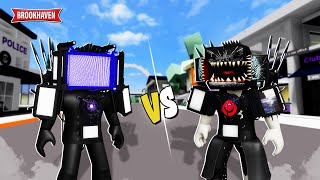 Aku Membuat ZOMBIE TITAN TV MAN VS TITAN TV MAN Di Brookhaven W/Id - Roblox