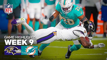 Baltimore Ravens vs Miami Dolphins Game Highlights | 2025 NFL Season Week 9