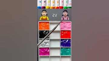 Squid Game3 mixing guess mixed color #satisfying #colormixing #memes #colorfusiontv