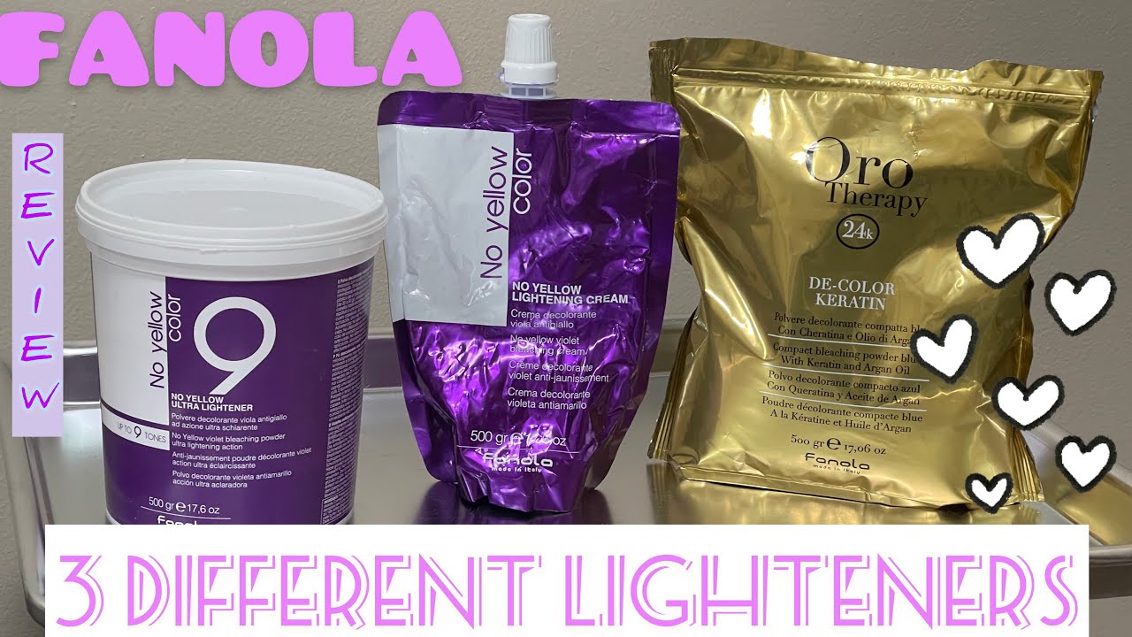 FANOLA TOP 3 LIGHTENER COMPARISONS AND REVIEWS YouTube