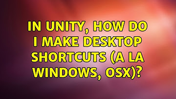 Ubuntu: In Unity, how do I make desktop shortcuts (a la Windows, OSX)? (3 Solutions!!)
