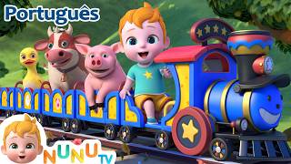 As Rodas Do Trem 🚌 | Música Infantil  | NuNu TV  Canções de Ninar