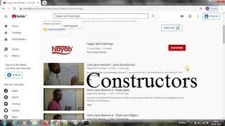 Core java session 8 : Constructors part 2
