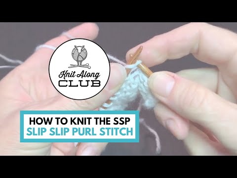 How to Knit the SSP (Slip Slip Purl) Stitch