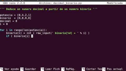 Deduce un entero a partir de un binario de 4 bits con Python