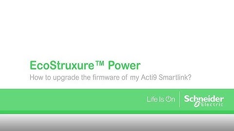 How to upgrade the firmware of my Acti9 Smartlink