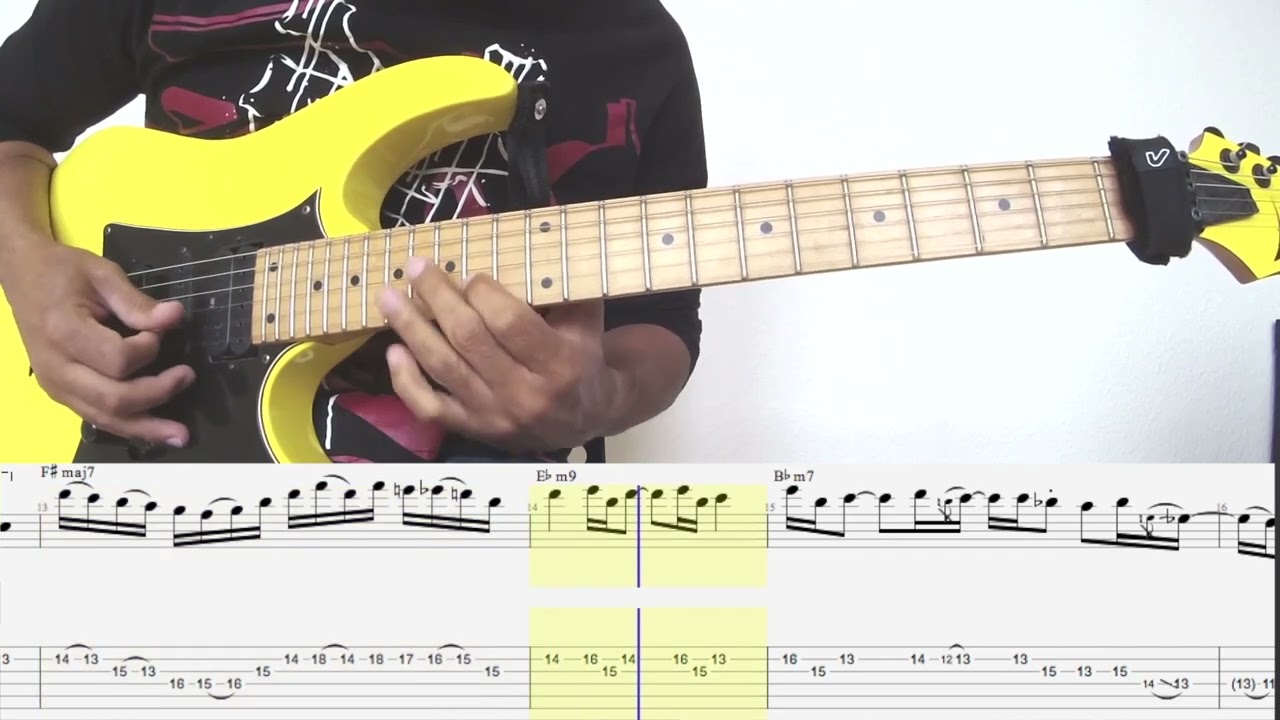 Guthrie Govan - "Chromatic Fanatic"   FUSION LICKS WITH TABS ON-SCREEN