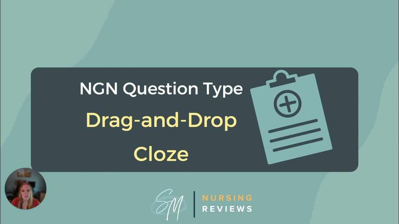 NCLEX Prep Dissecting the Next Gen NCLEX Drag and Drop Cloze Question Type 💙 YouTube